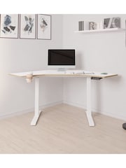 Koble White Gino Corner Height Adjustable Desk - Image 2 of 6