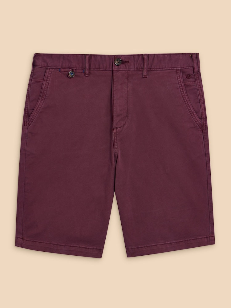 White Stuff Purple Purple Sutton Chino Shorts - Image 5 of 7