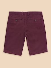 White Stuff Purple Sutton Organic Chino Shorts - Image 6 of 7
