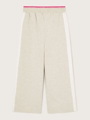 Monsoon Cream 100% Cotton Flare Joggers - Image 2 of 3