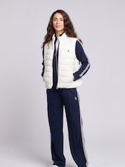 Белый - U.S. Polo Assn. Lightweight Womens Puffer Gilet - Image 2 of 7
