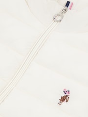 Белый - U.S. Polo Assn. Lightweight Womens Puffer Gilet - Image 7 of 7