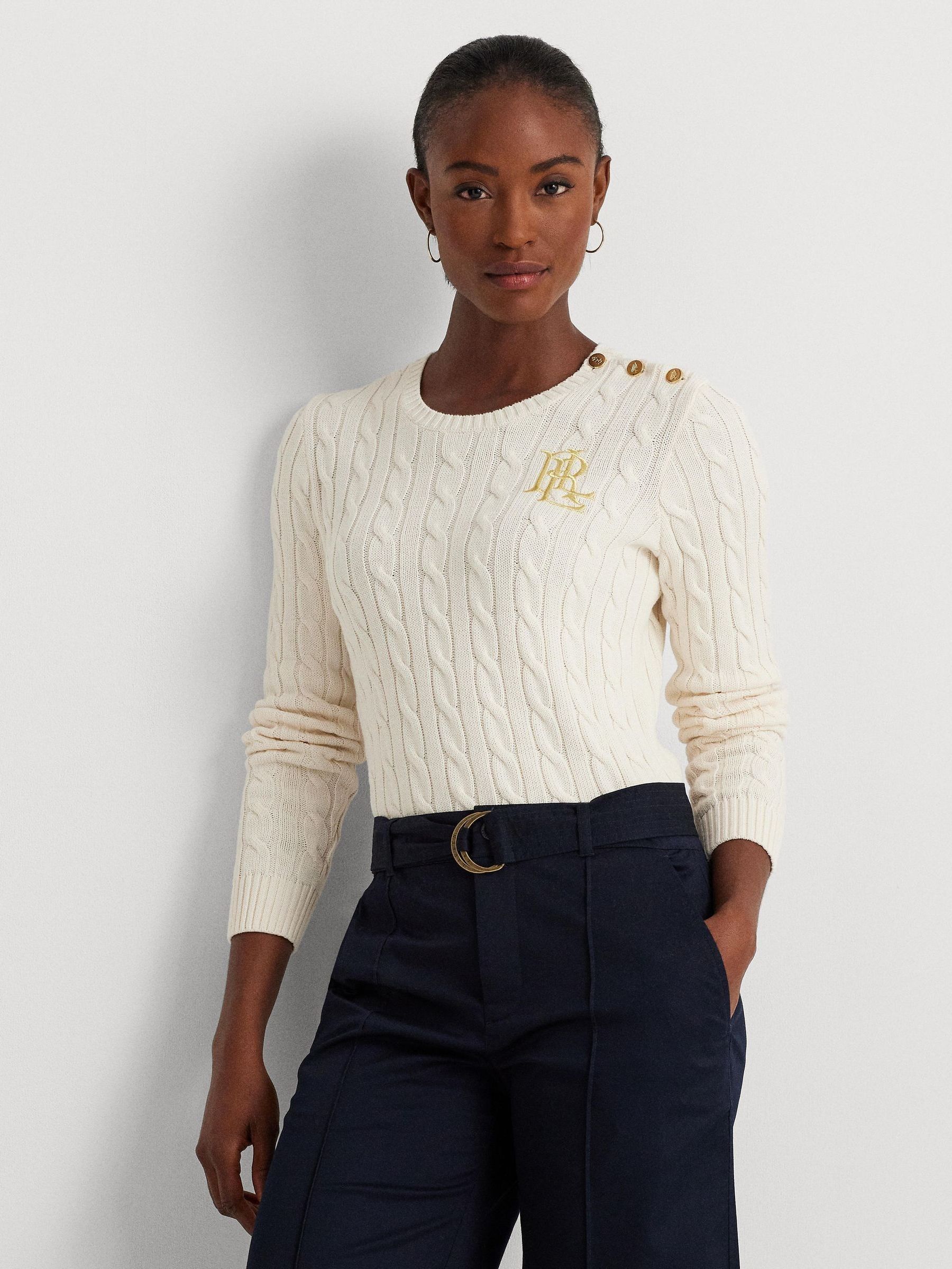 Ralph lauren button sweater cheap