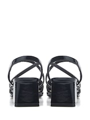 Preto - Moda in Pelle Caydence Point Low Block Shoes - Imagem 3 de 4
