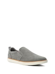 siva - Dune London Totals Perforirane superge Slip-On - Slika 4 iz 6
