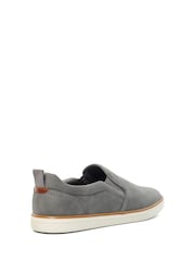siva - Dune London Totals Perforirane superge Slip-On - Slika 5 iz 6