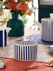 Spode Blue Steccato Covered Sugar Bowl - Image 1 of 6
