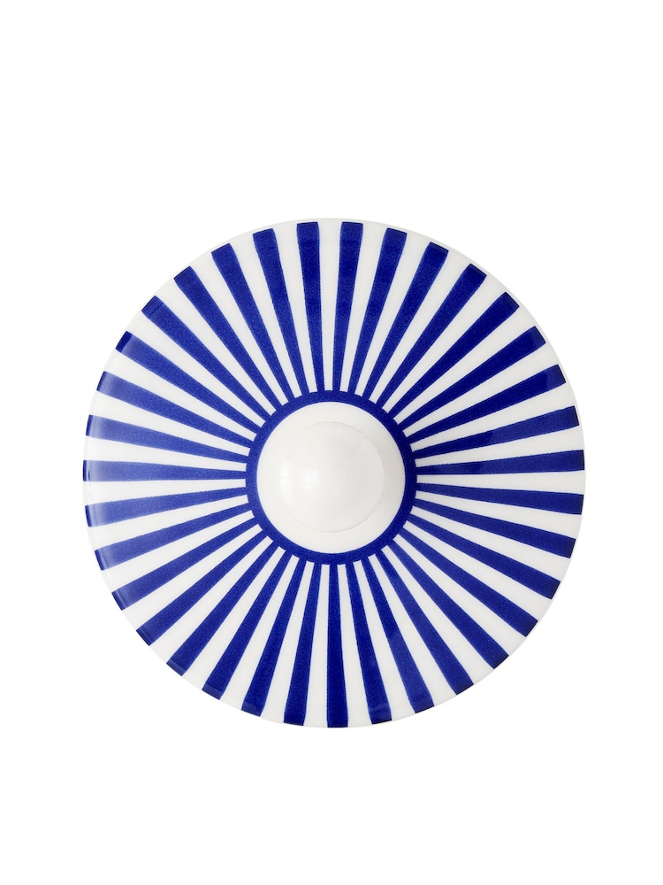 Spode Blue Steccato Covered Sugar Bowl - Image 6 of 6
