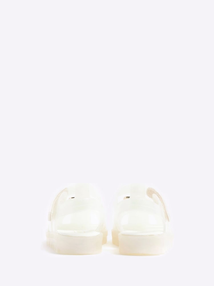 River Island White Girls Rainbow Flower Jelly Sandals - Image 2 of 4