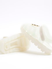 River Island White Girls Rainbow Flower Jelly Sandals - Image 4 of 4