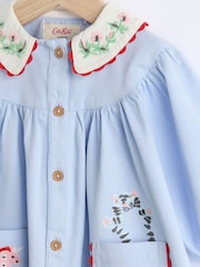 Cath Kidston Blue Floral Baby Woven 100% Cotton Dress - Image 3 of 6