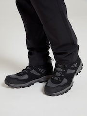 Mountain Warehouse Black Mens Wide Fit Mcleod Boots - Image 1 of 5