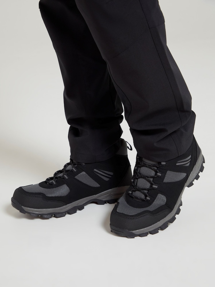 Mountain Warehouse Black Mens Wide Fit Mcleod Boots - Image 1 of 5