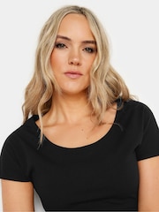 Long Tall Sally Black Flutter Sleeve Scoop Neck Dress - Image 4 of 4