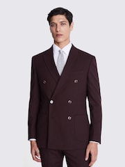 MOSS Port Red Tailored Fit Flannel Jacket - Image 1 of 5
