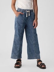 Gap Blue Pull On Wide Leg Jeans (4-13yrs) - Image 2 of 6