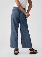 Gap Blue Pull On Wide Leg Jeans (4-13yrs) - Image 3 of 6