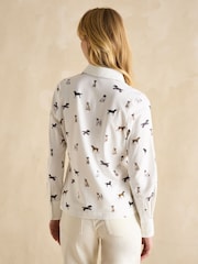 Joules Cream Dogs Joules X Eleanor Tomlinson Jersey Shirt - Image 2 of 6
