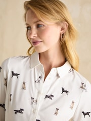 Joules Cream Dogs Joules X Eleanor Tomlinson Jersey Shirt - Image 4 of 6
