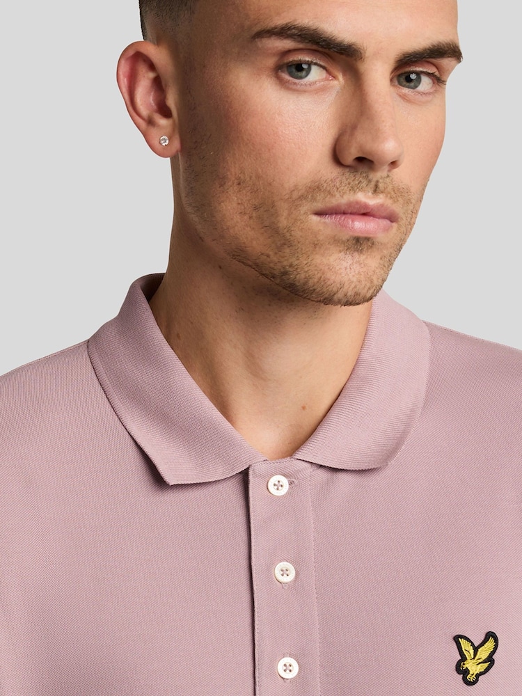 Lyle & Scott Pale Pink Classic Polo Shirt - Image 4 of 5