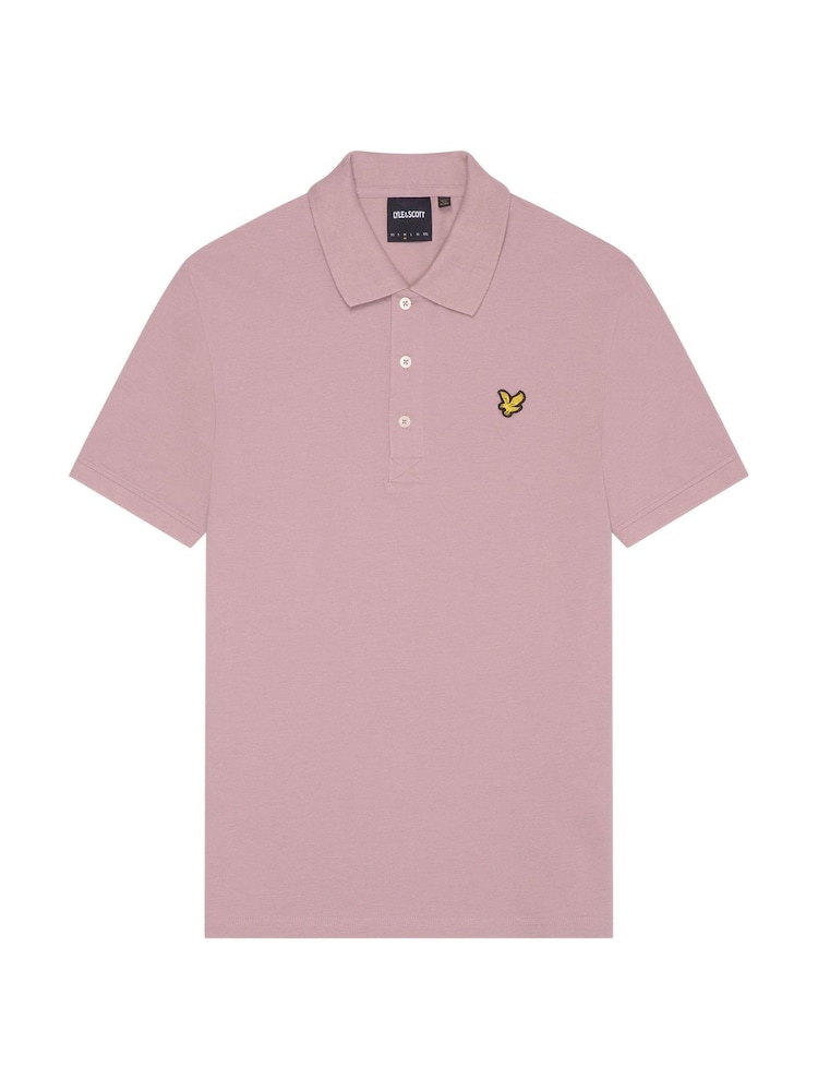 وردي شاحب - قميص بولو كلاسيكي من Lyle & Scott  - صورة 5 من 5