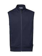 Charles Tyrwhitt Blue 100% Cotton Sleeveless Performance Gilet - Image 5 of 7
