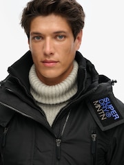 Superdry Black Hooded Mountain SD Windbreaker Jacket - Image 2 of 7