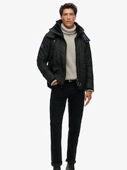 Superdry Black Hooded Mountain SD Windbreaker Jacket - Image 3 of 7
