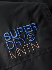 Superdry Black Hooded Mountain SD Windbreaker Jacket - Image 5 of 7