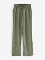 Sage Green Spot 100% Cotton Long Sleeve Pyjamas - Image 8 of 10