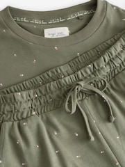 Sage Green Spot 100% Cotton Long Sleeve Pyjamas - Image 9 of 10