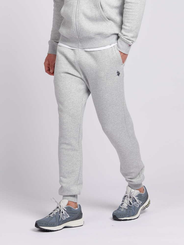 U.S. Polo Assn. Grey Mens Classic Fit Double Horsemen Joggers - Image 1 of 6 U.S. Polo Assn. Grey Mens Classic Fit Double Horsemen Joggers - Image 1 of 6
