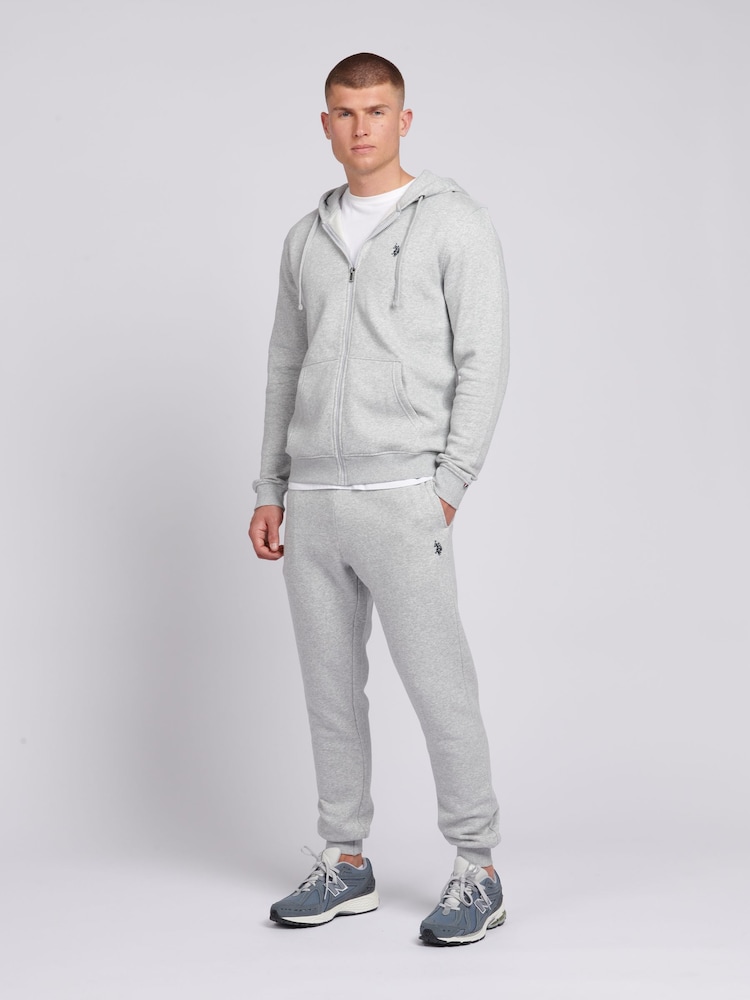 Grijs - U.S. Polo Assn. Mens Classic Fit Double Horsemen Joggers - Image 3 of 6