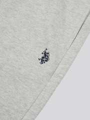 Harmaa - U.S. Polo Assn. Miesten Classic Fit Double Horsemen Verryttelyhousut - Kuva 7 / 8