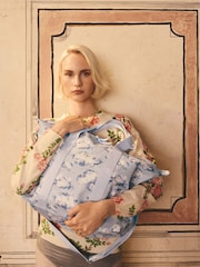 Cath Kidston Blue Silver Linings Overnight Bag - Image 2 of 9