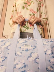 Cath Kidston Blue Silver Linings Overnight Bag - Image 3 of 9
