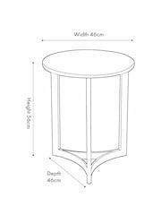 Pacific Mirrored Hendrick White Marble and Black Metal Side Table - Image 6 of 6
