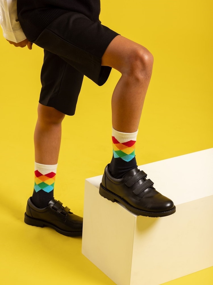 Hush Puppies Junior Barry Black Shoes - Image 2 of 6