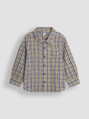 JoJo Maman Bébé Yellow Tattersall Shirt - Image 1 of 3