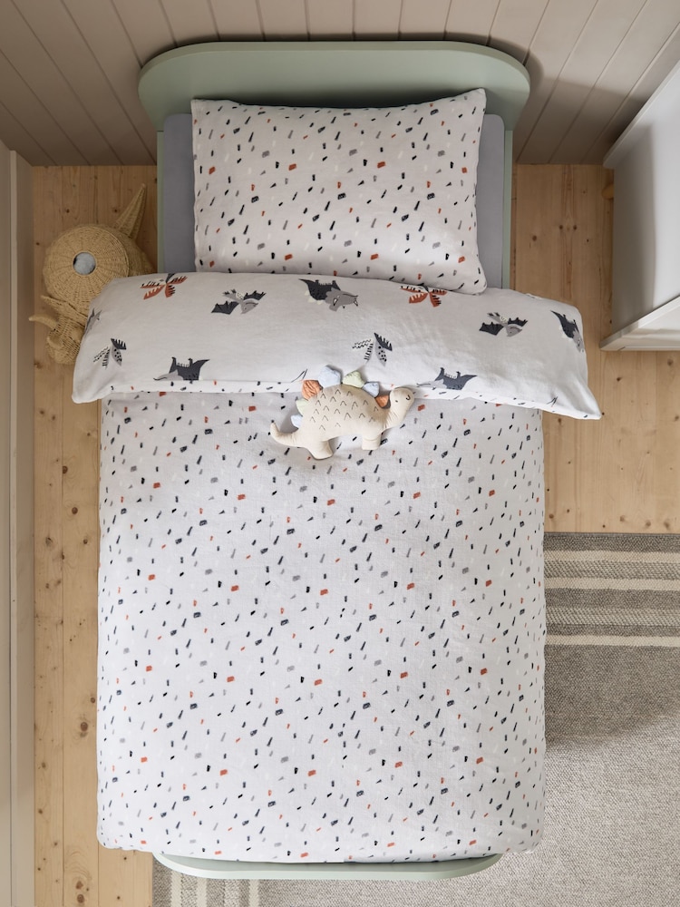 Super Soft Reversible Fleece Duvet Cover and Pillowcase Set - Image 4 of 11