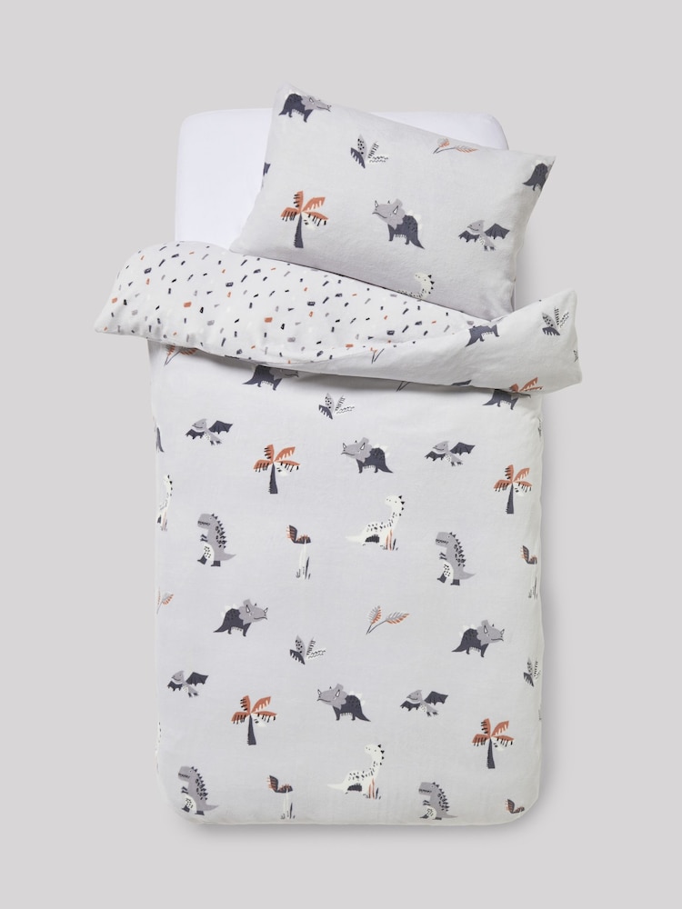 Super Soft Reversible Fleece Duvet Cover and Pillowcase Set - Image 5 of 11