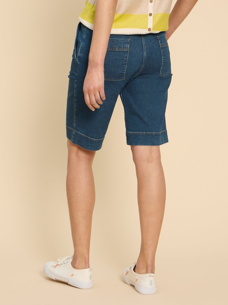 White Stuff Blue Hayley Denim Shorts - Image 2 of 7