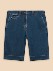 White Stuff Blue Hayley Denim Shorts - Image 5 of 7