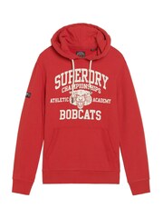 Superdry Red Track and Field Athletic Graphic Hoodie - Image 4 of 6