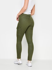 PixieGirl Petite Green Skinny Utility Cargo Trousers - Image 3 of 8