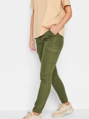 PixieGirl Petite Green Skinny Utility Cargo Trousers - Image 5 of 8