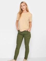 PixieGirl Petite Green Skinny Utility Cargo Trousers - Image 6 of 8