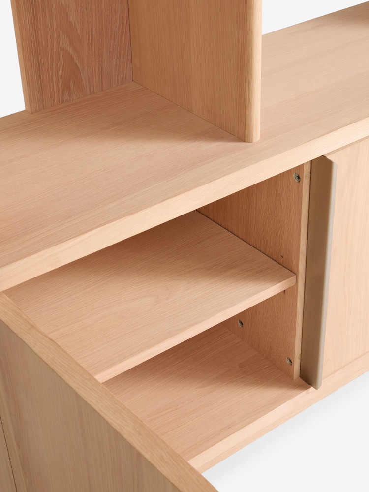 Sosandar Oak Seville Shelving Unit - Image 7 of 7