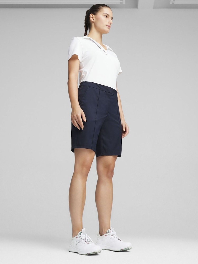 Puma Blue W Costa 8.5" Womens Golf Shorts - Image 3 of 6