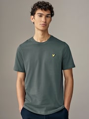 Lyle & Scott Dark Green Crew Neck Cotton T-Shirt - Image 1 of 4